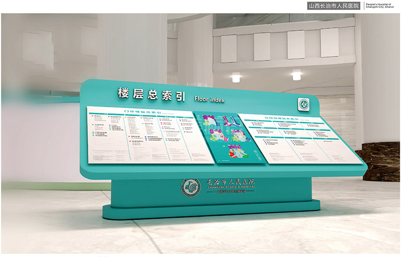 醫(yī)院室內(nèi)大廳總索引標(biāo)識(shí)牌